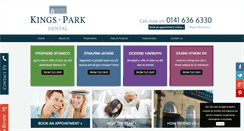 Desktop Screenshot of kingsparkdental.co.uk